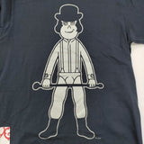 JETLINK ALEXANDER S STAND T-SHIRTS ver EX ROKI UNIFORMS 時計じかけのオレンジ ラメ 半袖Ｔシャツ カットソー ネイビー メンズ ジェットリンク【中古】6-0501S♪