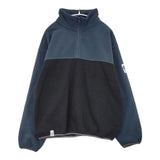 SHIPS MADDEN メデン 別注 2トーン ハーフジップ 定価9900円 フリース プルオーバー ジャケット ネイビー ブラック メンズ シップス【中古】6-0913T∞