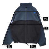 SHIPS MADDEN メデン 別注 2トーン ハーフジップ 定価9900円 フリース プルオーバー ジャケット ネイビー ブラック メンズ シップス【中古】6-0913T∞