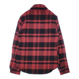 FIDELITY/SHIPS USA製 WOOL RICH CPO ブロックチェック ウール 長袖シャツ レッド ブラック メンズ フェデリティー/シップス【中古】6-0913T∞