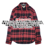 FIDELITY/SHIPS USA製 WOOL RICH CPO ブロックチェック ウール 長袖シャツ レッド ブラック メンズ フェデリティー/シップス【中古】6-0913T∞