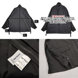 UNTRACE STRETCH JACKET サイズ1 ストレッチ サイドジップスリット ジャケット ブラック メンズ アントレース【中古】6-0414M♪
