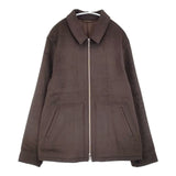 Cale ウールアンゴラシルクビーバージップブルゾン 定価72600円 c223f03j02 ジャケット 22AW ブラウン メンズ カル【中古】6-0913T∞