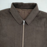 Cale ウールアンゴラシルクビーバージップブルゾン 定価72600円 c223f03j02 ジャケット 22AW ブラウン メンズ カル【中古】6-0913T∞