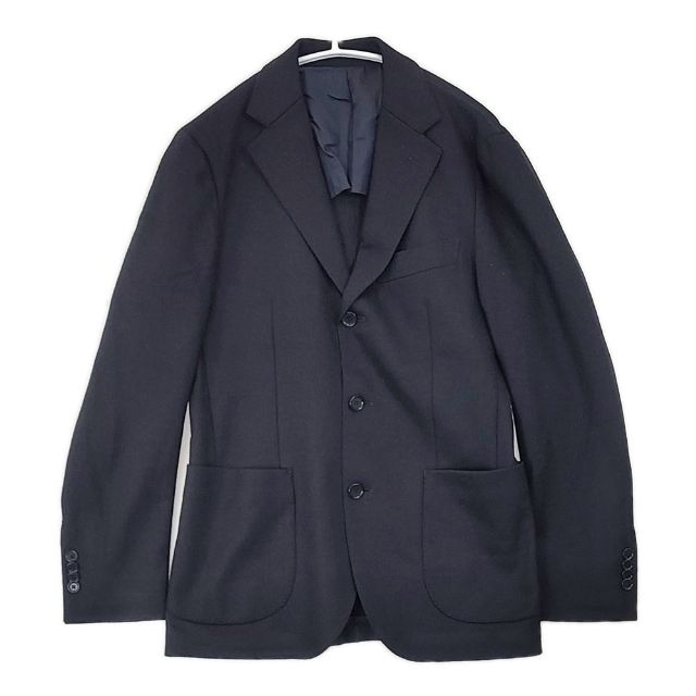 U*i様 新品ユナイテッドアローズ　ネイビー テーラードジャケット サイズ46 UNITED ARROWS ウール 3B サイズ44 紺ブレ テーラードジャケット 濃紺