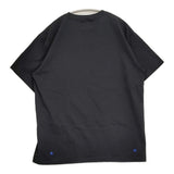 M&M 刺繍 サイズL ロゴプリント 半袖Ｔシャツ カットソー ブラック メンズ エムアンドエム【中古】6-0501S♪