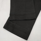 NEAT ２タック ピケパンツ センタープレススラックス サイズ46 パンツ ブラック メンズ ニート【中古】6-0504G∞