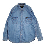 Wrangler W51001 デニムウエスタンシャツ サイズXL 長袖シャツ ブルー メンズ ラングラー【中古】6-0504M∞