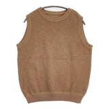 crepuscule 1901-007W MOSS STITCH VEST ノースリーブニット サイズF ベスト ベージュ メンズ クレプスキュール【中古】6-0504M∞