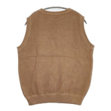 crepuscule 1901-007W MOSS STITCH VEST ノースリーブニット サイズF ベスト ベージュ メンズ クレプスキュール【中古】6-0504M∞