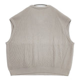 crepuscule 1902-001 ノースリーブニット KNIT VEST サイズF ベスト グレージュ メンズ クレプスキュール【中古】6-0504M∞
