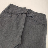 OUTIL フランス製 コットンリネン サイズ2 パンツ ブルー メンズ ウティ【中古】6-0412G∞