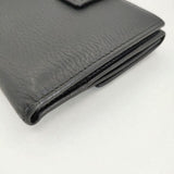 GUCCI GGマーモント ウォレット 小銭入れあり 三つ折り財布 ブラック ユニセックス グッチ【中古】6-0530G∞