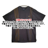 FRED PERRY 鹿の子 ストライプTシャツ FZ1950 サイズL 半袖Ｔシャツ カットソー チャコールグレー メンズ フレッドペリー【中古】6-0501S♪