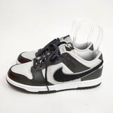 NIKE Dunk Low Retro Chenille Swoosh サイズ26.5cm DQ7683-011 スニーカー ブラック グレー メンズ ナイキ【中古】6-0224G◎