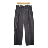 Steven Alan 10Wニドムコーデュロイインツープリーツドレストラウザーズ 定価25300円 パンツ 25AW グレー メンズ スティーブンアラン【中古】6-0219T♪
