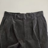 Steven Alan 10Wニドムコーデュロイインツープリーツドレストラウザーズ 定価25300円 パンツ 25AW グレー メンズ スティーブンアラン【中古】6-0219T♪