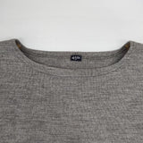 45R/45rpm USモーニットソーの908バスクTシャツ 定価39600円 サイズ3 セーター ニット グレー ユニセックス フォーティーファイブアールピーエム【中古】6-0913T∞