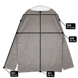 45R/45rpm USモーニットソーの908バスクTシャツ 定価39600円 サイズ3 セーター ニット グレー ユニセックス フォーティーファイブアールピーエム【中古】6-0913T∞