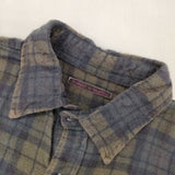 Rebuild by Needles Flannel Shirt 定価23100円 パッチワーク 再構築 フランネル NS305 長袖シャツ カーキ ブラウン メンズ リビルドバイニードルス【中古】6-0523T∞
