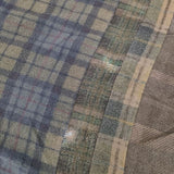 Rebuild by Needles Flannel Shirt 定価23100円 パッチワーク 再構築 フランネル NS305 長袖シャツ カーキ ブラウン メンズ リビルドバイニードルス【中古】6-0523T∞