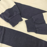 Columbia Knit USA製 ワイドボーダー 長袖Ｔシャツ カットソー ロンＴ ネイビー キナリ メンズ コロンビア ニット【中古】6-0504M∞