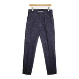New Manual ニューマニュアル LV MCQUEEN PANTS #022 センタープレススラックス 日本製 サイズ31 デニムパンツ ネイビー メンズ【中古】6-0412G∞