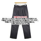 NEAT 2タック 日本製 にしのや センタープレススラックス パンツ ブラック メンズ ニート【中古】6-0523G∞