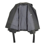 Blanc YM Short trench coat サイズM 日本製 ウール ショート トレンチコート チャコールグレー メンズ ブランワイエム【中古】6-0908T♪