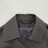 Blanc YM Short trench coat サイズM 日本製 ウール ショート トレンチコート チャコールグレー メンズ ブランワイエム【中古】6-0908T♪