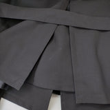 Blanc YM Short trench coat サイズM 日本製 ウール ショート トレンチコート チャコールグレー メンズ ブランワイエム【中古】6-0908T♪