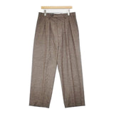 adam et Rope GMS-15030-B 2タック センタープレススラックス サイズL パンツ ブラウン マルチカラー メンズ アダムエロペ【中古】6-0817T∞