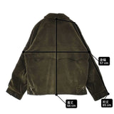 Adam et Rope WILD LIFE TAILOR BRISBANE MOSS コーデュロイブルゾン ジャケット カーキ メンズ アダムエロペ/ワイルドライフテーラー【中古】6-0913T∞
