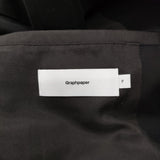 Graphpaper Suvin Double Weave Jacket 定価63800円 GM233-20087B テーラードジャケット 23AW ブラック メンズ グラフペーパー【中古】6-0908M♪