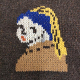 Kota Gushiken コウタグシケン Girl with a Wool Earring 真珠の耳飾りの少女 サイズ1 具志堅幸太 定価83600円 セーター ニット 22AW ブラウン メンズ【中古】6-0304T♪