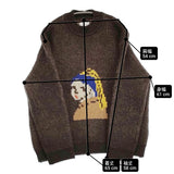 Kota Gushiken コウタグシケン Girl with a Wool Earring 真珠の耳飾りの少女 サイズ1 具志堅幸太 定価83600円 セーター ニット 22AW ブラウン メンズ【中古】6-0304T♪