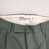 DAIRIKU Deck Detail Wool Slacks 20AW-B-2 センタープレススラックス サイズM ウール パンツ グリーン メンズ ダイリク【中古】6-0817T∞