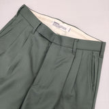 DAIRIKU Deck Detail Wool Slacks 20AW-B-2 センタープレススラックス サイズM ウール パンツ グリーン メンズ ダイリク【中古】6-0817T∞