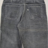 Levi's USA製 519 W33L31 ヴィンテージ 80～90年代 コーデュロイ パンツ ネイビー メンズ リーバイス【中古】6-0908T♪