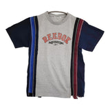 Rebuild by Needles 再構築 リメイク サイズS 半袖Ｔシャツ カットソー グレー ネイビー メンズ リビルドバイニードルス【中古】6-0501S♪