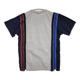 Rebuild by Needles 再構築 リメイク サイズS 半袖Ｔシャツ カットソー グレー ネイビー メンズ リビルドバイニードルス【中古】6-0501S♪