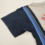 Rebuild by Needles 再構築 リメイク サイズS 半袖Ｔシャツ カットソー グレー ネイビー メンズ リビルドバイニードルス【中古】6-0501S♪