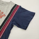 Rebuild by Needles 再構築 リメイク サイズS 半袖Ｔシャツ カットソー グレー ネイビー メンズ リビルドバイニードルス【中古】6-0501S♪