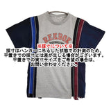 Rebuild by Needles 再構築 リメイク サイズS 半袖Ｔシャツ カットソー グレー ネイビー メンズ リビルドバイニードルス【中古】6-0501S♪