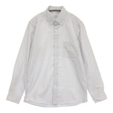 green label relaxing エブリットオックスフォードムジスナップボタンダウンドレスシャツ 長袖シャツ ライトグレー メンズ グリーンレーベルリラクシング【中古】6-0414M♪