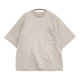crepuscule 製品染天竺カットソー 定価12100円 2001-005 サイズ1 ポケット 半袖Ｔシャツ カットソー ライトベージュ メンズ クレプスキュール【中古】6-0501S♪