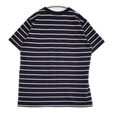 Columbia Knit USA製 ボーダー サイズL 半袖Ｔシャツ カットソー ネイビー ホワイト メンズ コロンビア ニット【中古】6-0501S♪
