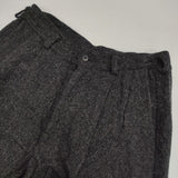 or Slow EU M JPN L 3 ウール タック テーパード パンツ チャコールグレー レディース オアスロウ【中古】6-0905T∞