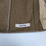 KAPITAL ダブルブレストウールジャケット サイズ1 S ウールナイロン ジャケット カーキ レディース キャピタル【中古】6-0905T∞