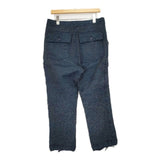 Needles HM142 刺し子 ウール ネップ イージー パンツ ネイビー系 メンズ ニードルス【中古】6-0817T∞
